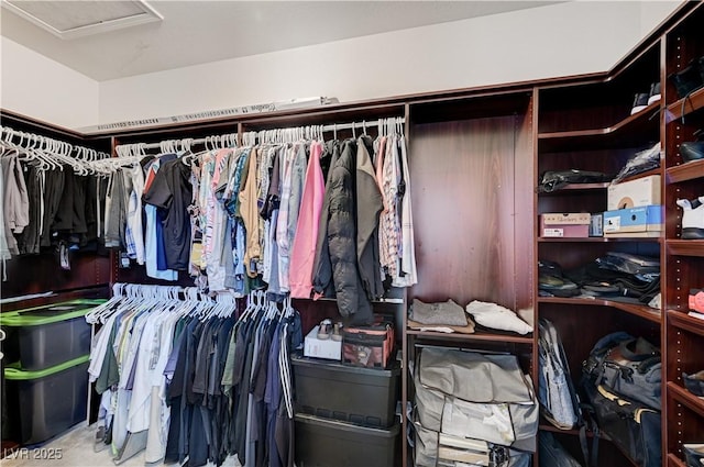 3605 Greenbriar Bluff Ave, North Las Vegas, NV 89081 - spacious closet featuring attic access