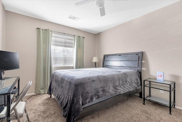 9836 La Vid Ct, Las Vegas, NV 89117 - carpeted bedroom featuring baseboards and a ceiling fan