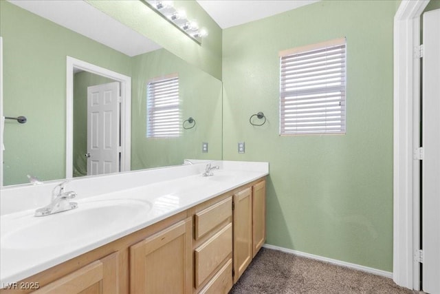 9836 La Vid Ct, Las Vegas, NV 89117 - full bath with double vanity and baseboards