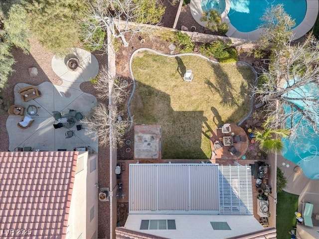 9836 La Vid Ct, Las Vegas, NV 89117 - drone / aerial view of a pool