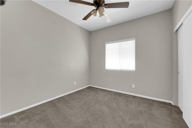 1205 Boulder Shore Ave, North Las Vegas, NV 89081 - carpeted empty room with a ceiling fan and baseboards