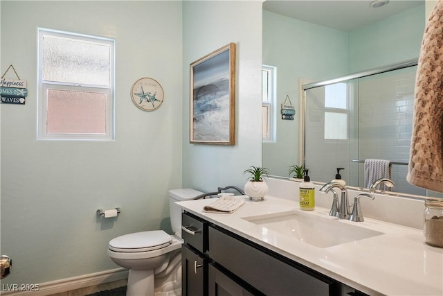7009 Judith River St, North Las Vegas, NV 89084 - bathroom with vanity and an enclosed shower