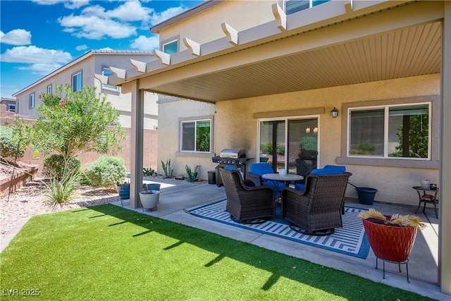 7009 Judith River St, North Las Vegas, NV 89084 - view of patio / terrace featuring grilling area