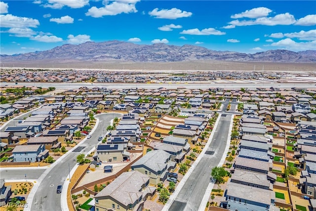 7009 Judith River St, North Las Vegas, NV 89084 - aerial view of residential area featuring a mountain backdrop