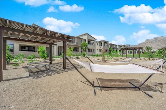 11442 Crimson Ledge Ave, Las Vegas, NV 89138 - view of community with a pergola and a residential view