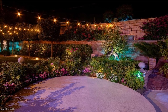 2030 Mohigan Way, Las Vegas, NV 89169 - view of patio at night