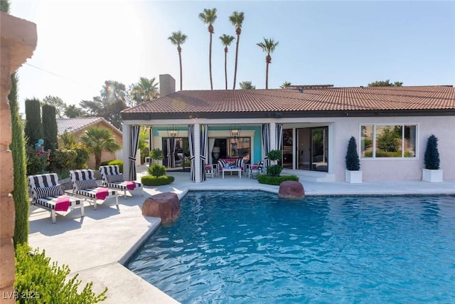 2030 Mohigan Way, Las Vegas, NV 89169 - swimming pool featuring a patio area