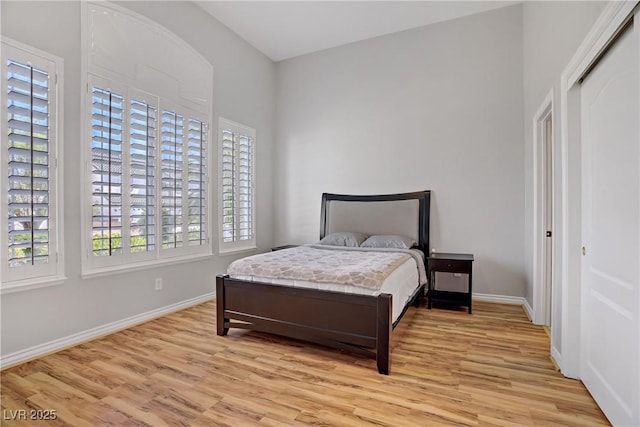 229 Wellspring Ave, Las Vegas, NV 89183 - bedroom featuring light wood finished floors and a closet