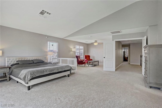 229 Wellspring Ave, Las Vegas, NV 89183 - bedroom featuring light colored carpet and lofted ceiling