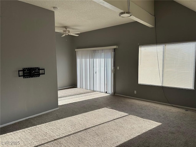 4241 Gannet Cir Unit 202, Las Vegas, NV 89103 - carpeted empty room with ceiling fan and a textured ceiling