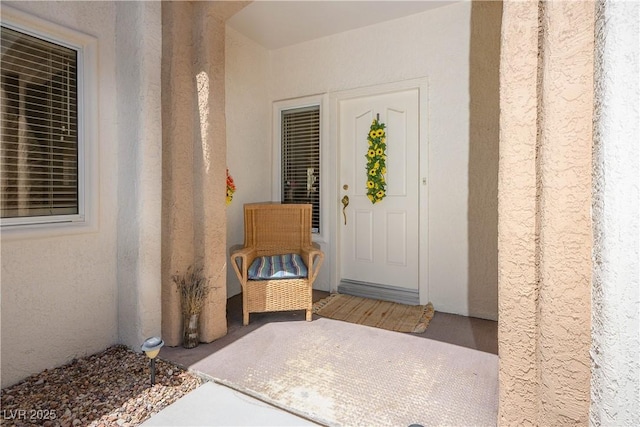 2441 Banora Point Dr, Las Vegas, NV 89134 - property entrance with stucco siding