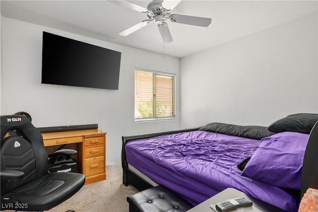 2441 Banora Point Dr, Las Vegas, NV 89134 - carpeted bedroom featuring ceiling fan