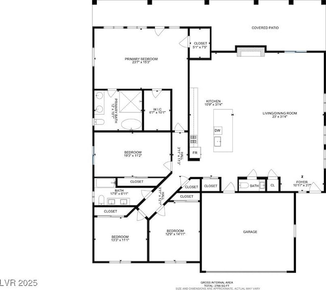 3890 Quadrel St, Las Vegas, NV 89129 - view of property floor plan