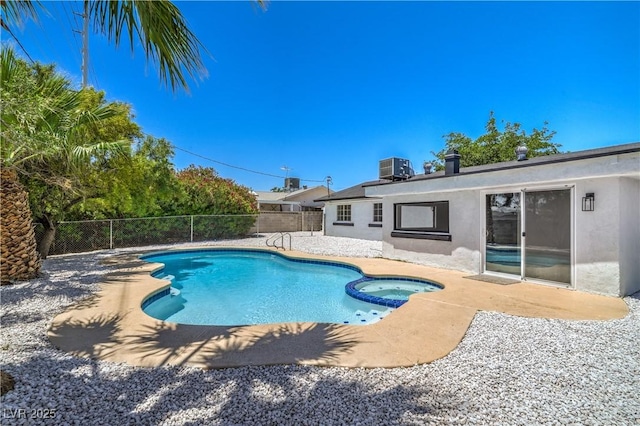5279 Consul Ave, Las Vegas, NV 89142 - view of pool featuring a patio area and a pool with connected hot tub