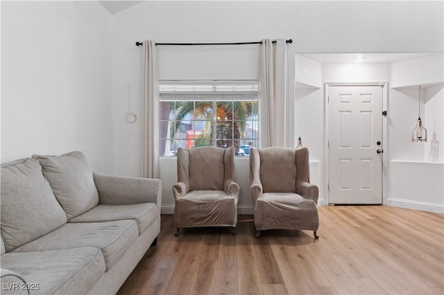4305 Threshold Ct, North Las Vegas, NV 89032 - living area featuring wood finished floors and baseboards