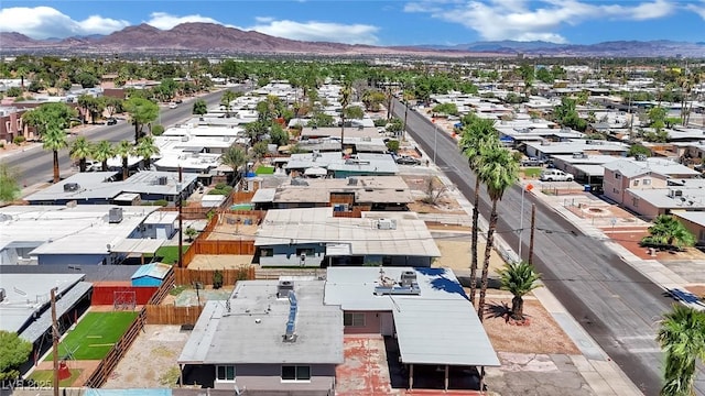 1205 Phillips Ave, Las Vegas, NV 89104 - aerial view of residential area featuring a mountainous background