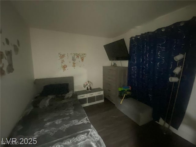 1841 Skywood Way, Las Vegas, NV 89142 - bedroom with dark wood-style flooring
