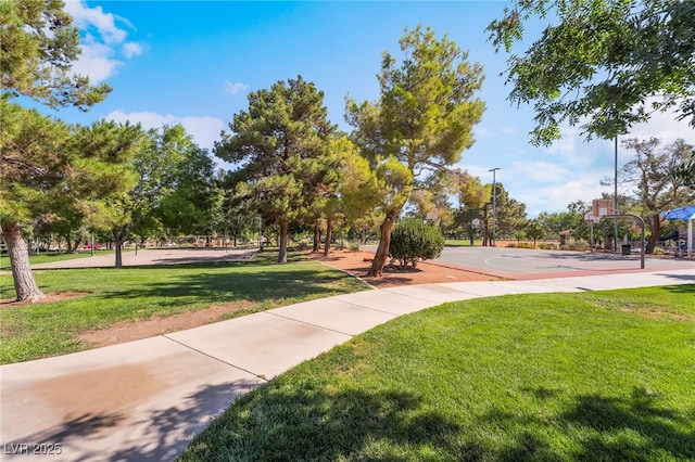 258 Horizon Pointe Cir, Henderson, NV 89012 - view of home's community featuring community basketball court and a lawn