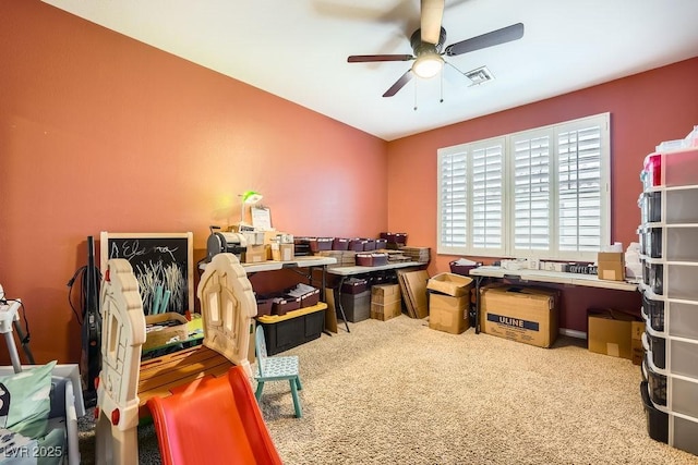 2458 Tour Edition Dr, Henderson, NV 89074 - carpeted office space with a ceiling fan