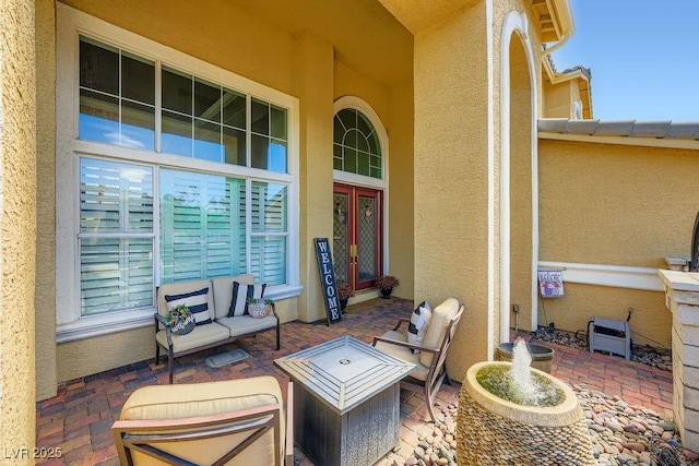 2458 Tour Edition Dr, Henderson, NV 89074 - view of patio / terrace featuring french doors