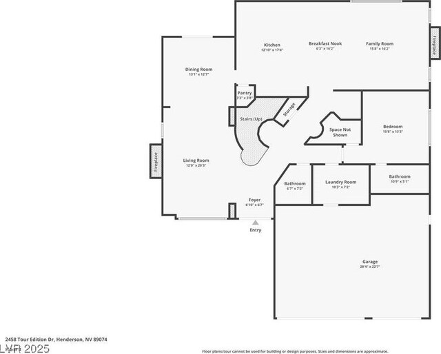 2458 Tour Edition Dr, Henderson, NV 89074 - view of floor plan / room layout