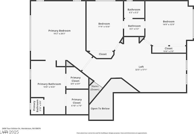 2458 Tour Edition Dr, Henderson, NV 89074 - view of floor plan / room layout
