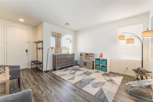 8179 Palace Monaco Ave, Las Vegas, NV 89117 - living area with wood finished floors and recessed lighting