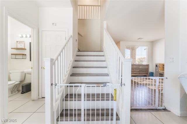 8179 Palace Monaco Ave, Las Vegas, NV 89117 - stairway featuring tile patterned floors