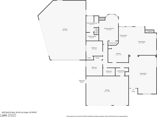 4423 Sophia Way N, Las Vegas, NV 89032 - view of floor plan / room layout