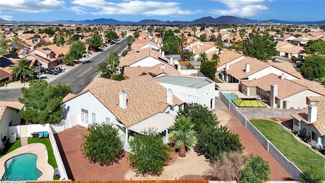 4423 Sophia Way N, Las Vegas, NV 89032 - aerial perspective of suburban area featuring a mountain backdrop
