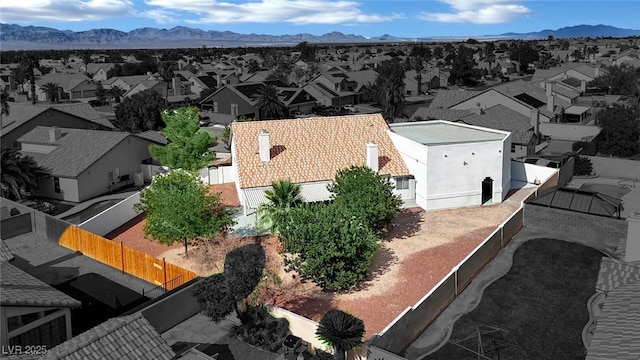 4423 Sophia Way N, Las Vegas, NV 89032 - aerial perspective of suburban area featuring mountains