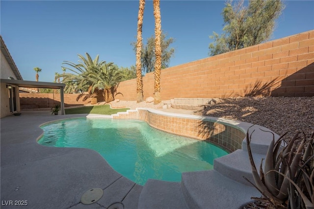 2547 Sundew Ave, Henderson, NV 89052 - view of swimming pool with a fenced backyard and a patio