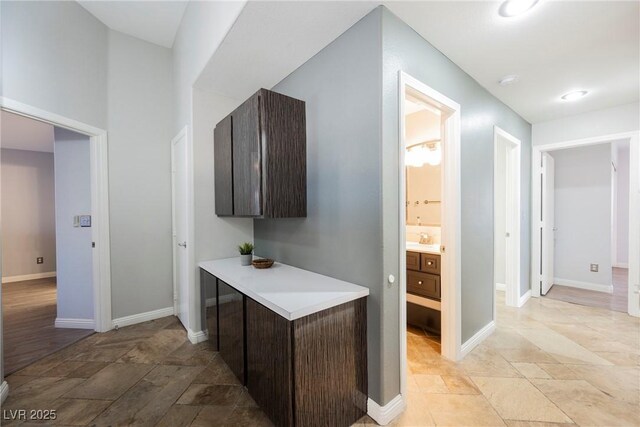 2547 Sundew Ave, Henderson, NV 89052 - corridor with light stone finish flooring
