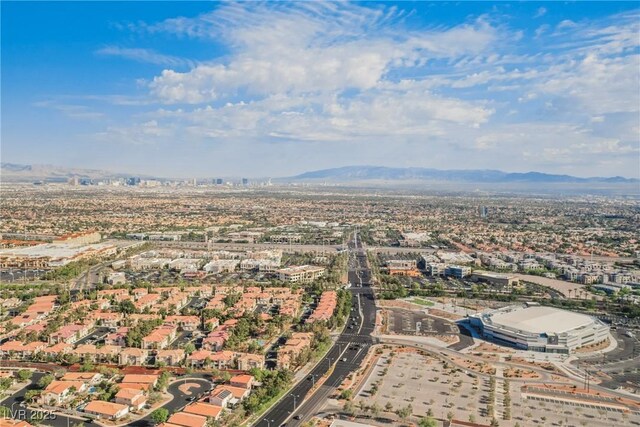 2547 Sundew Ave, Henderson, NV 89052 - aerial overview of property's location featuring mountains