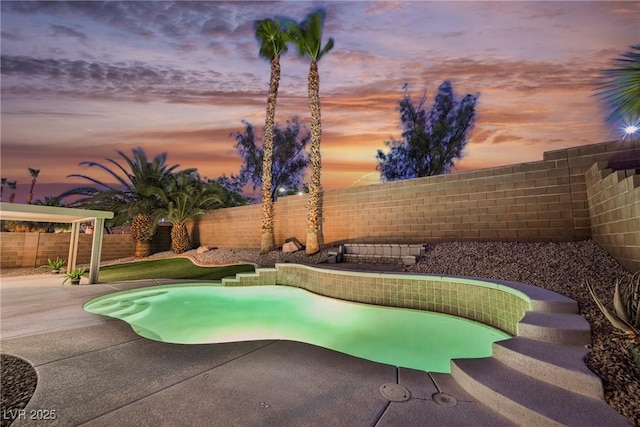 2547 Sundew Ave, Henderson, NV 89052 - view of swimming pool featuring a patio and a fenced backyard