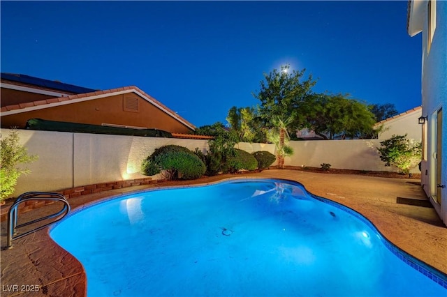 9520 Silver Frost St, Las Vegas, NV 89123 - view of swimming pool with a fenced backyard and a patio area