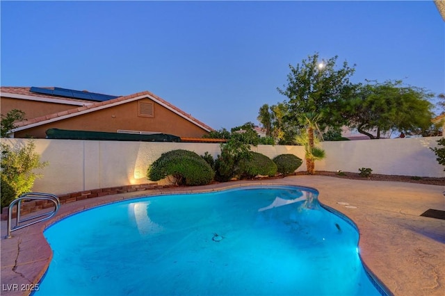 9520 Silver Frost St, Las Vegas, NV 89123 - view of swimming pool with a fenced backyard and a patio