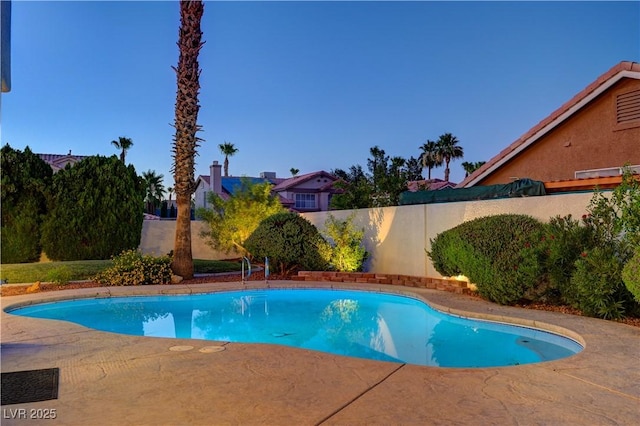 9520 Silver Frost St, Las Vegas, NV 89123 - view of swimming pool featuring a fenced backyard and a patio area
