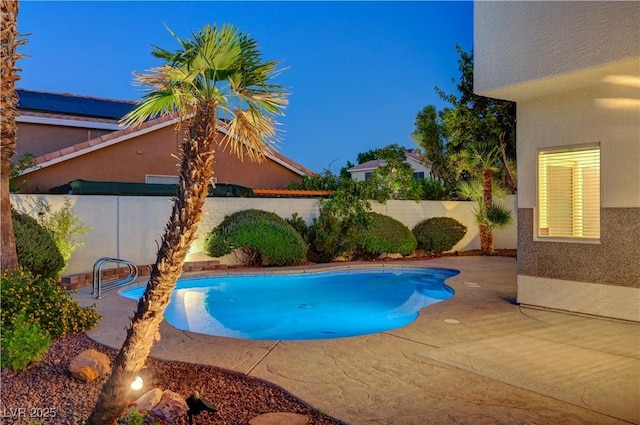 9520 Silver Frost St, Las Vegas, NV 89123 - view of swimming pool with a fenced backyard and a patio area