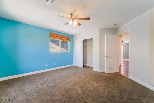 1152 Highbury Grove St, Henderson, NV 89002 - unfurnished bedroom with carpet flooring, a closet, and ceiling fan