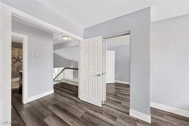 9405 Crosspointe Ave, Las Vegas, NV 89117 - spare room featuring baseboards and wood finished floors