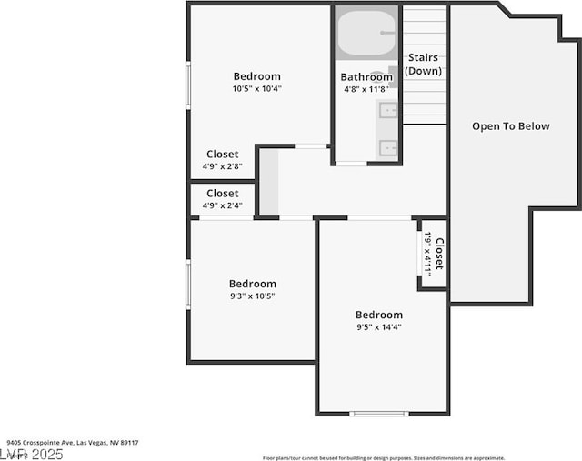9405 Crosspointe Ave, Las Vegas, NV 89117 - view of home floor plan