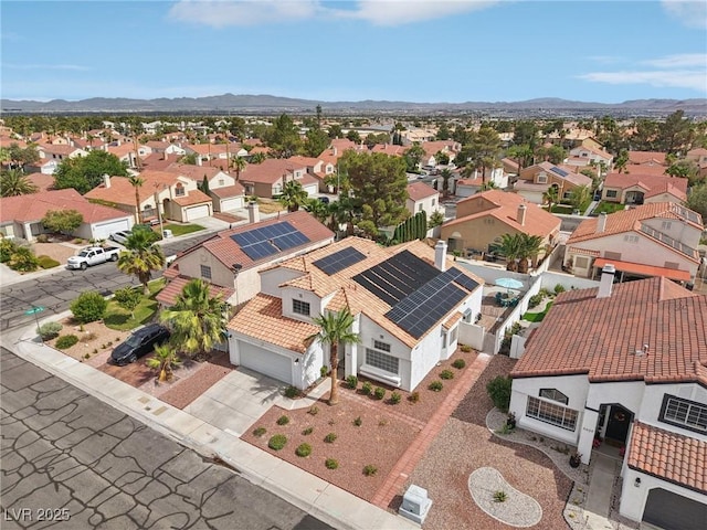 9405 Crosspointe Ave, Las Vegas, NV 89117 - aerial view of residential area featuring a mountainous background