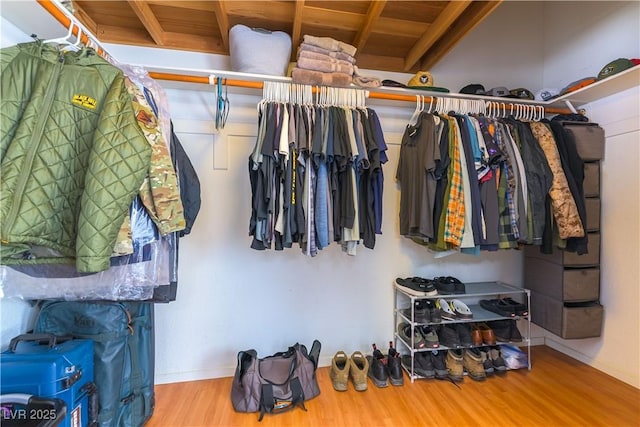 625 Bright Lights Ave, North Las Vegas, NV 89031 - spacious closet featuring wood finished floors