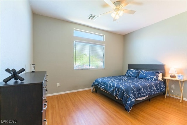 625 Bright Lights Ave, North Las Vegas, NV 89031 - bedroom featuring wood finished floors and ceiling fan