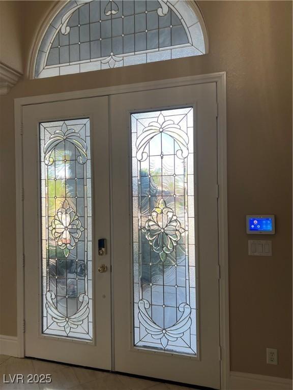 11004 Mount Royal Ave, Las Vegas, NV 89144 - foyer with french doors