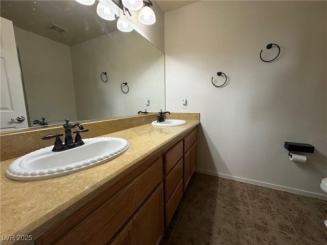 5449 Bugle Way Unit 105, Las Vegas, NV 89108 - full bathroom featuring double vanity and tile patterned flooring