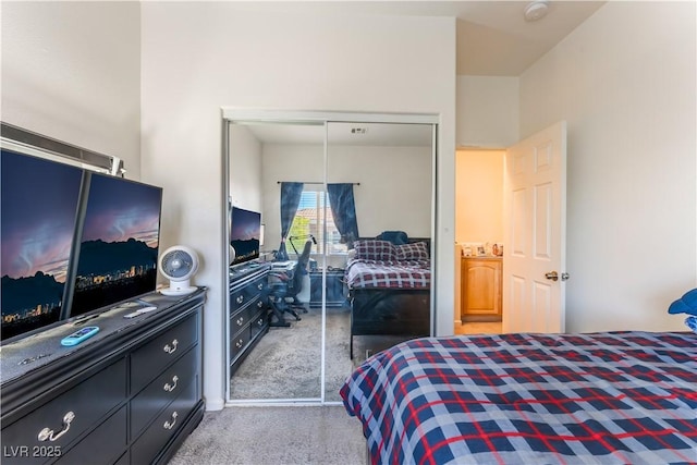 6312 Beige Bluff St Unit 102, North Las Vegas, NV 89081 - bedroom featuring carpet and a closet