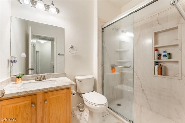 6312 Beige Bluff St Unit 102, North Las Vegas, NV 89081 - full bath with vanity and a marble finish shower