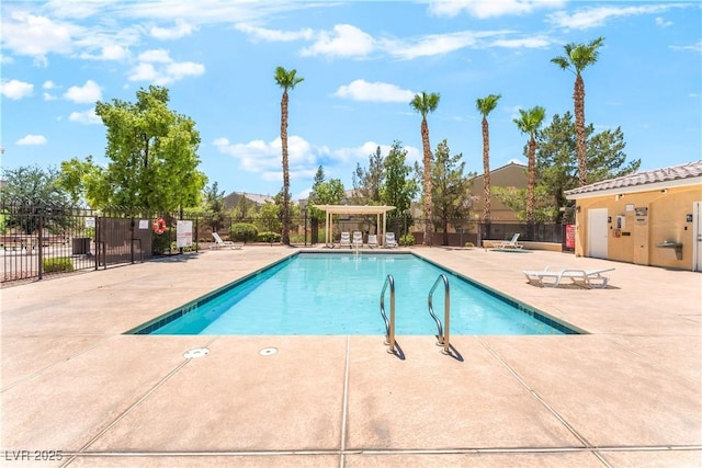 6312 Beige Bluff St Unit 102, North Las Vegas, NV 89081 - community pool with a patio area